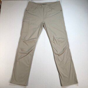 Royal Robbins Pants‎ Men's 34x31 Beige Straight Leg Cargo Pocket Hiking Outdoor